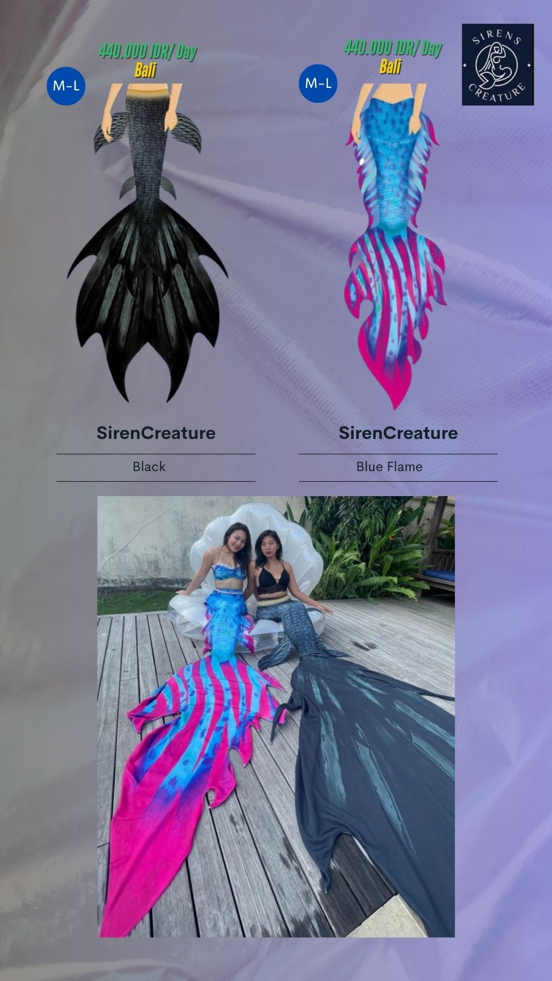 Mermaid Tail Rental - DiveArts Academy