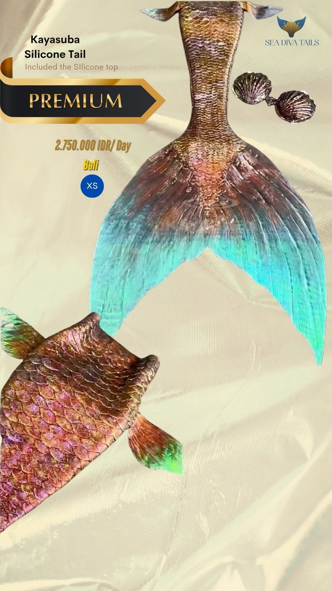 Silicone Mermaid Tail Rental - DiveArts Academy