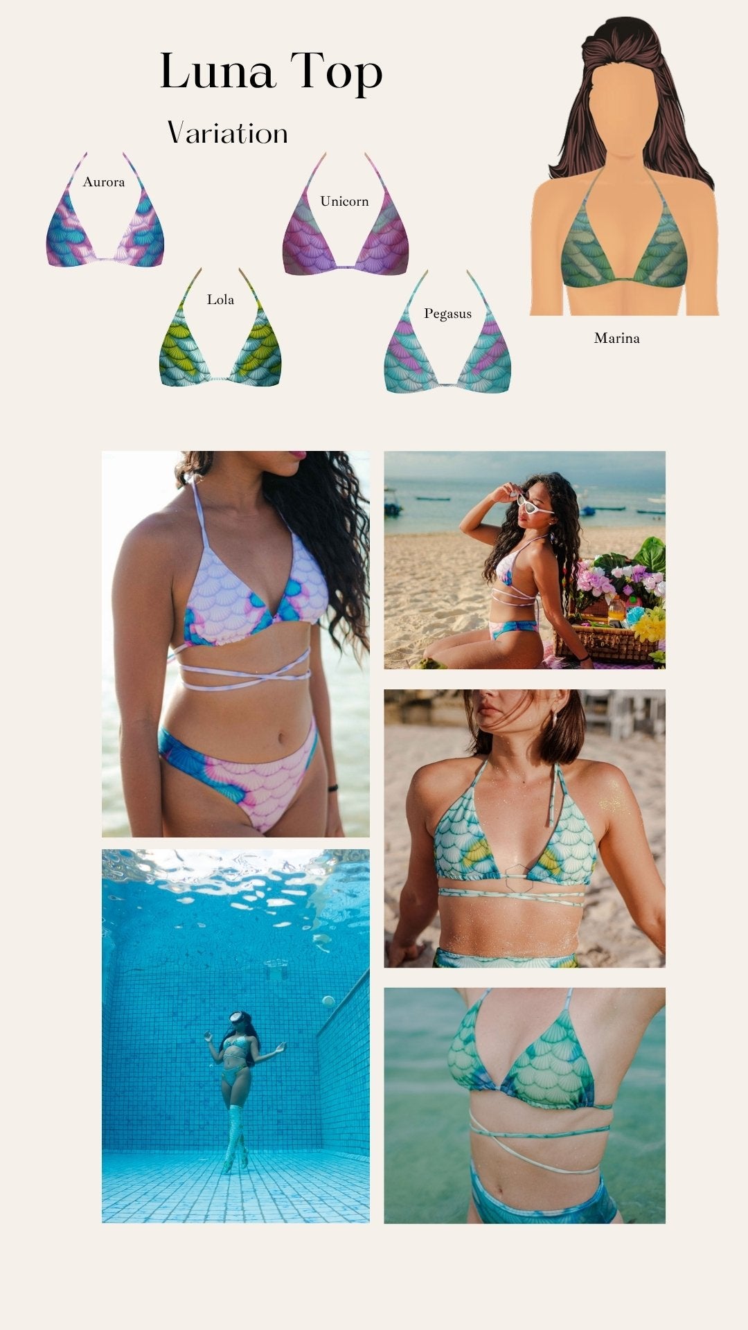 Mermaid Tops & Crowns Rental - DiveArts Academy